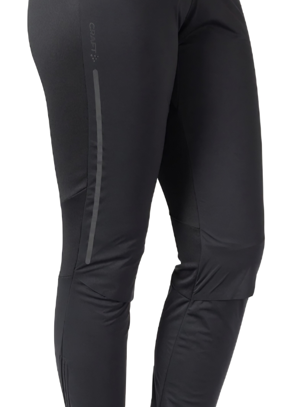 Craft Women's Black Track Joggers with Reflective Side Stripe